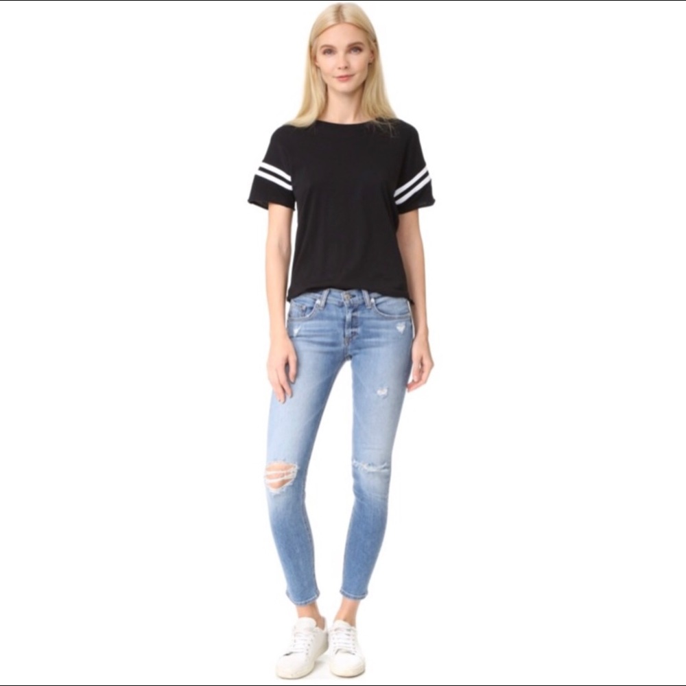 Rag & Bone Distressed Capri 26